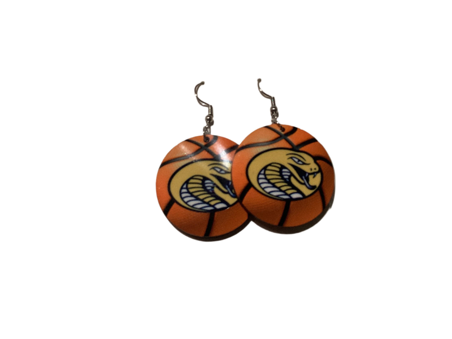 Round sublimated earrings - Basketball - Cathey Cobras