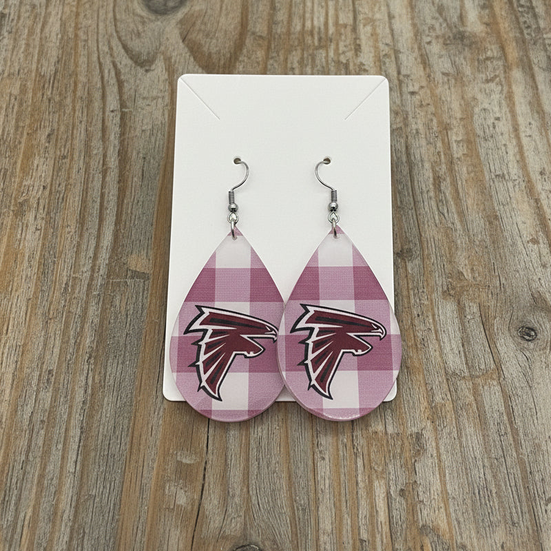 Earrings - Teardrop - Fossum Plaid
