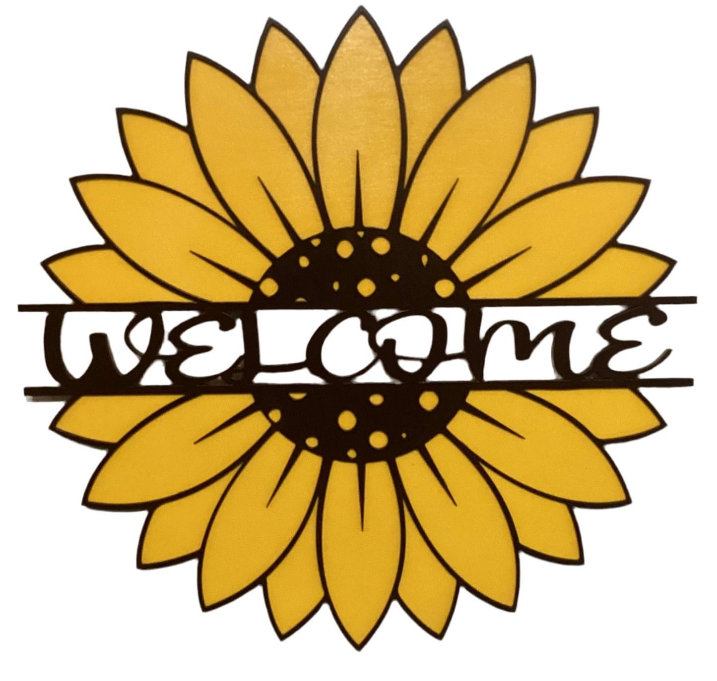 16 in Sign - Welcome sunflower