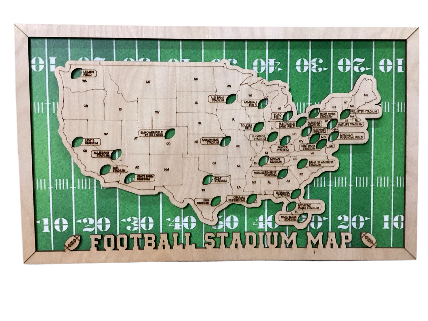 Football Stadium Travel Map