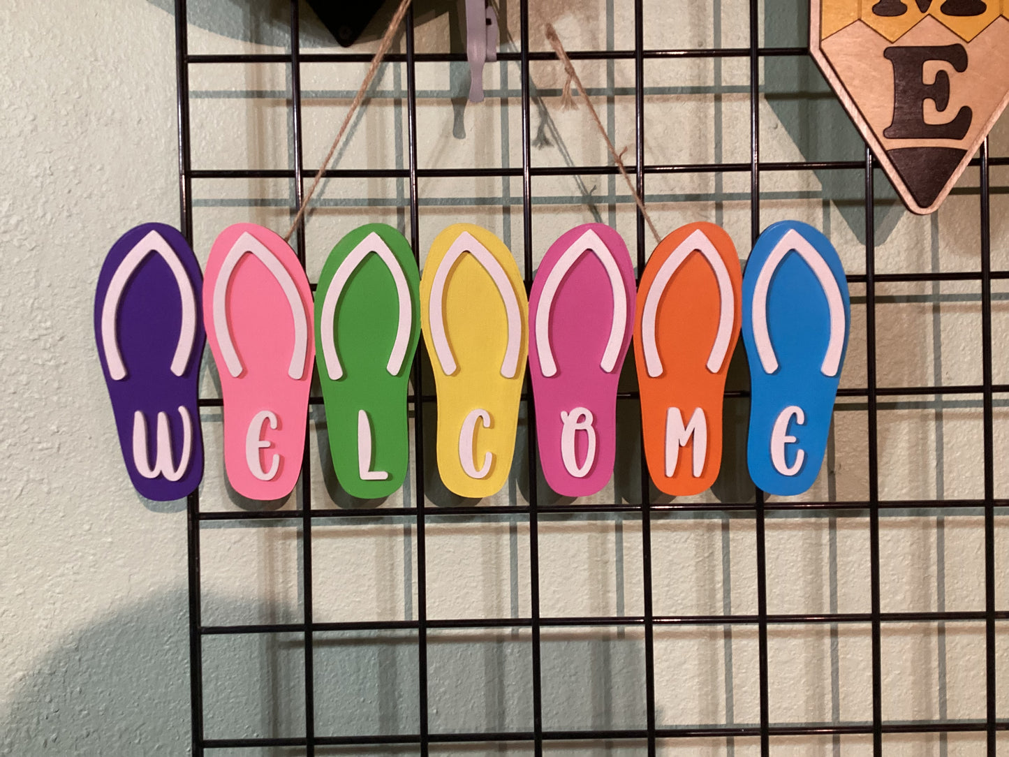 Wood Sign - Welcome Sandals