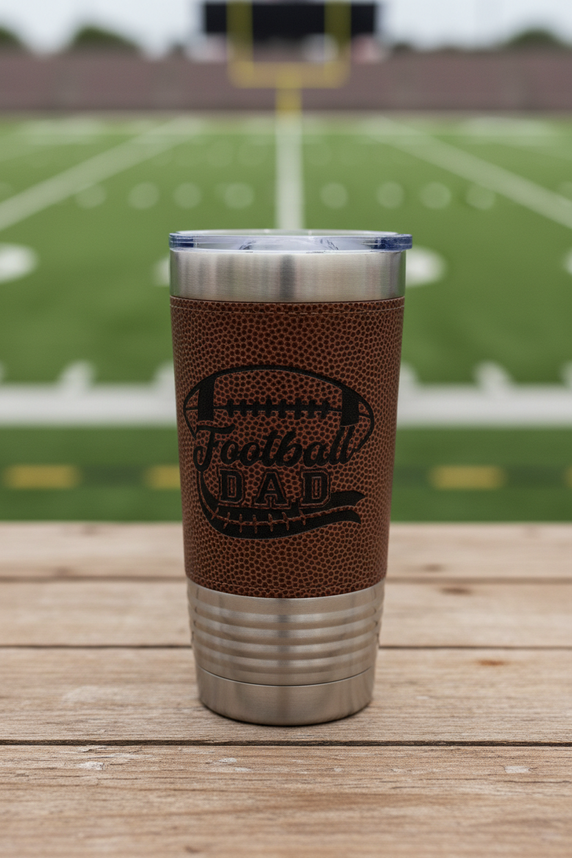 Leather Cup - Football Dad