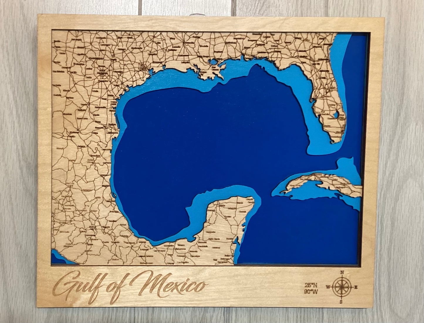 Wood Plaque - Wall Art - Gulf of Mexico
