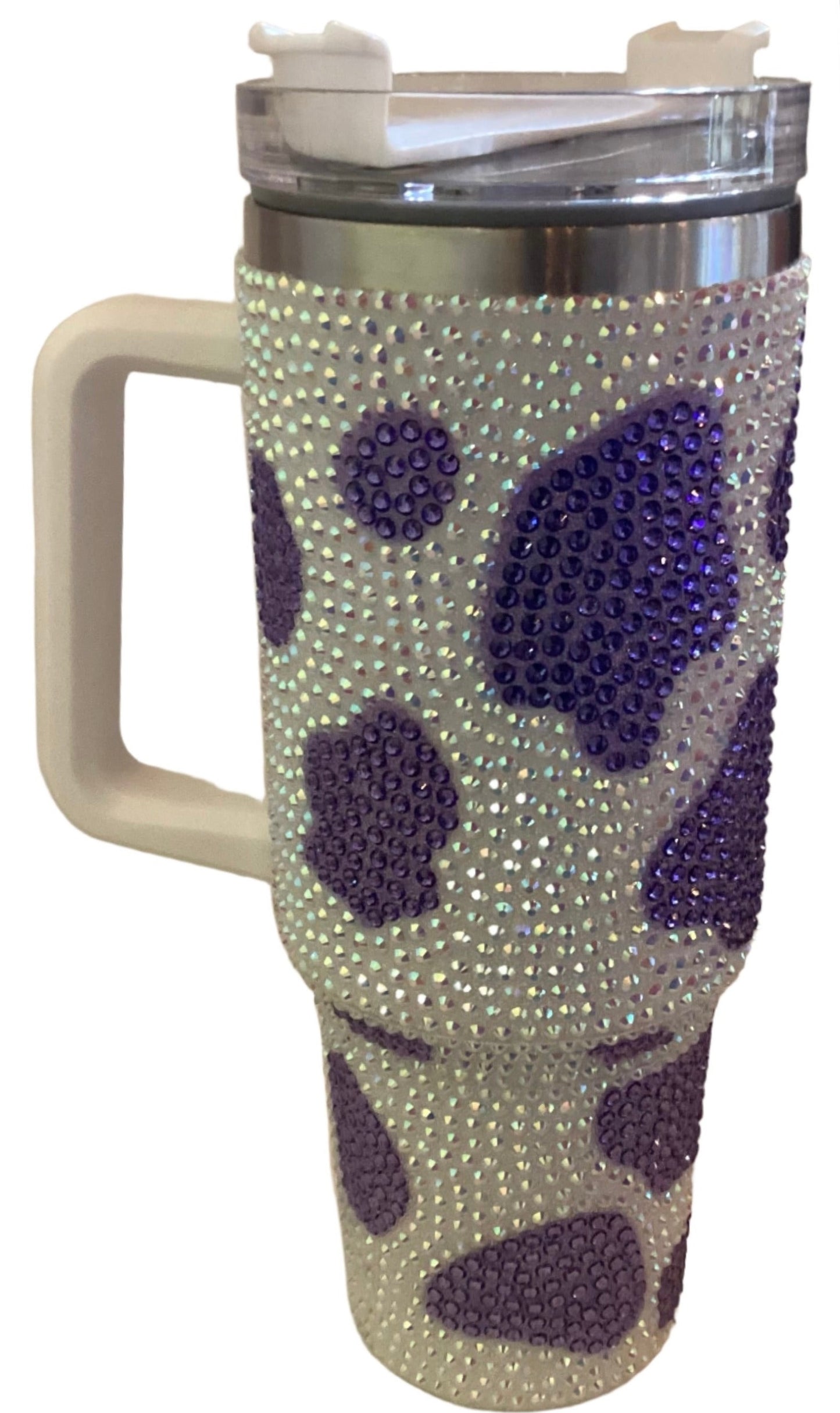 40 oz Cup - Bling Cow Print