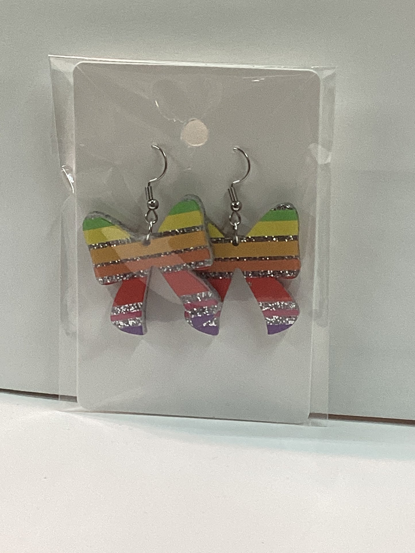 Earrings Rainbow Bows