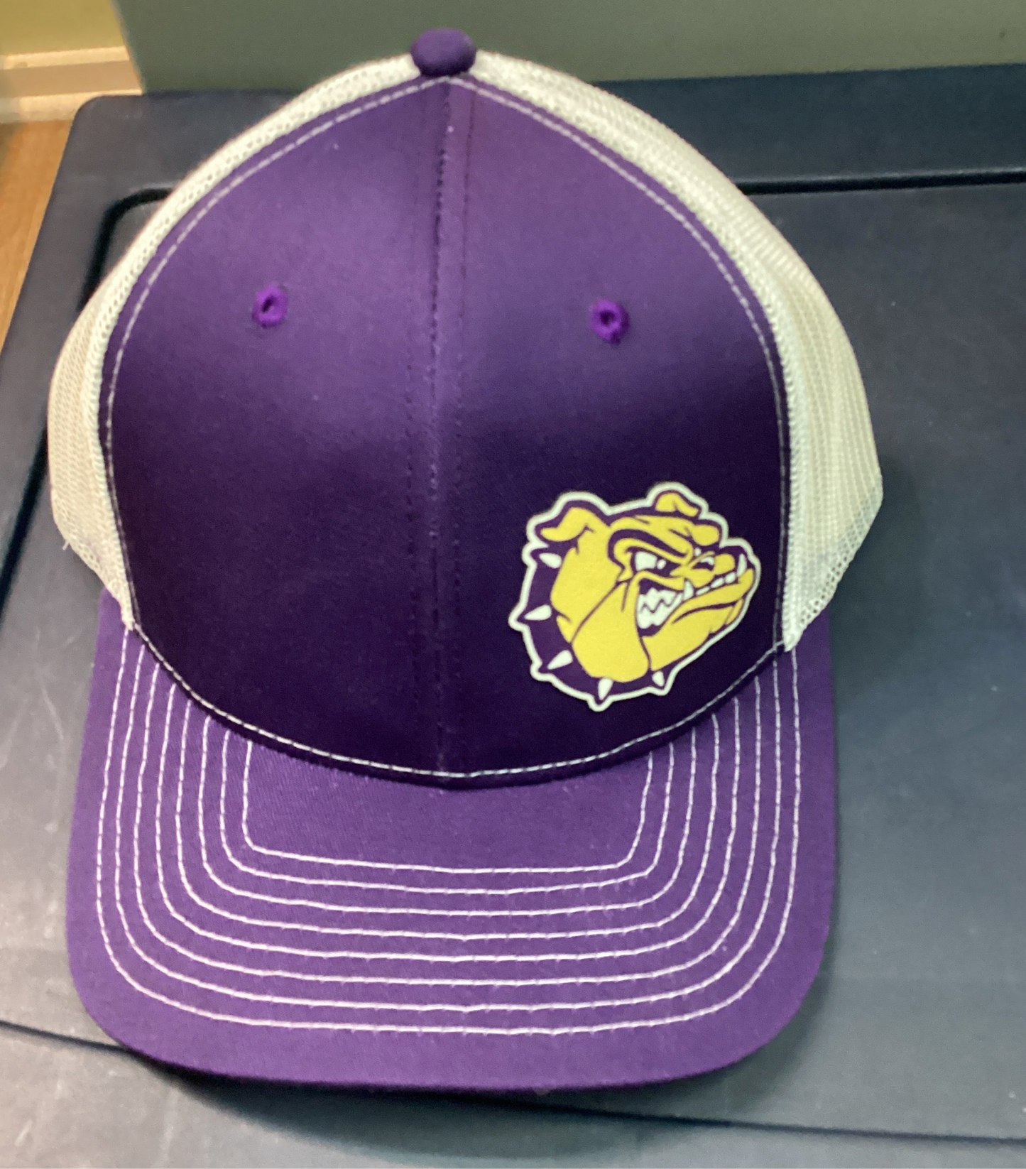 Leather Patch Trucker Hat- O