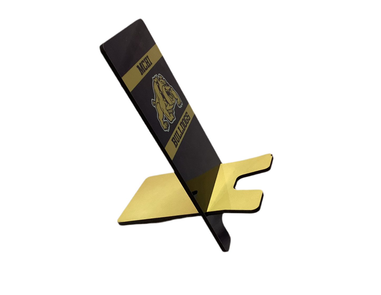 Sublimated Phone Stand - McHi Bulldogs