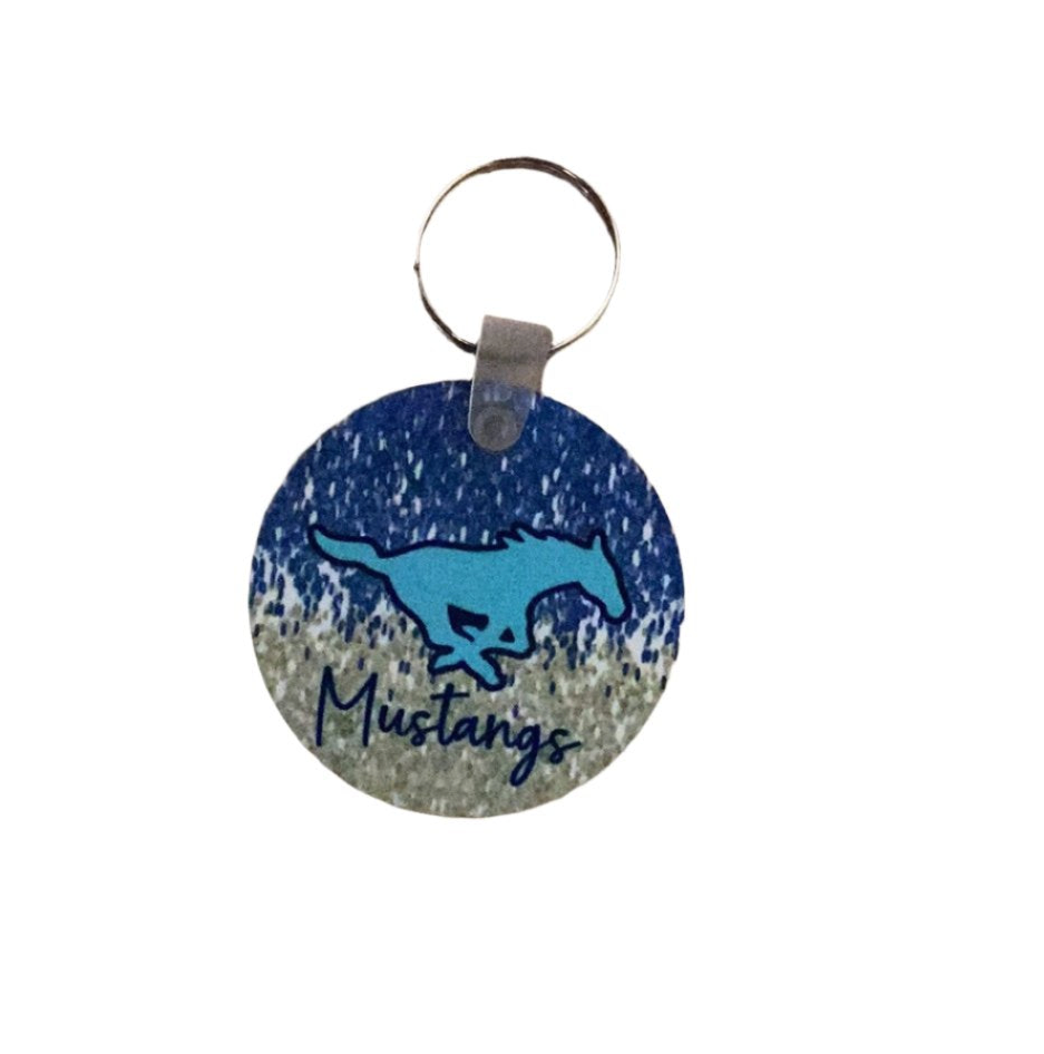 Sublimated Keychain - Memorial Mustangs