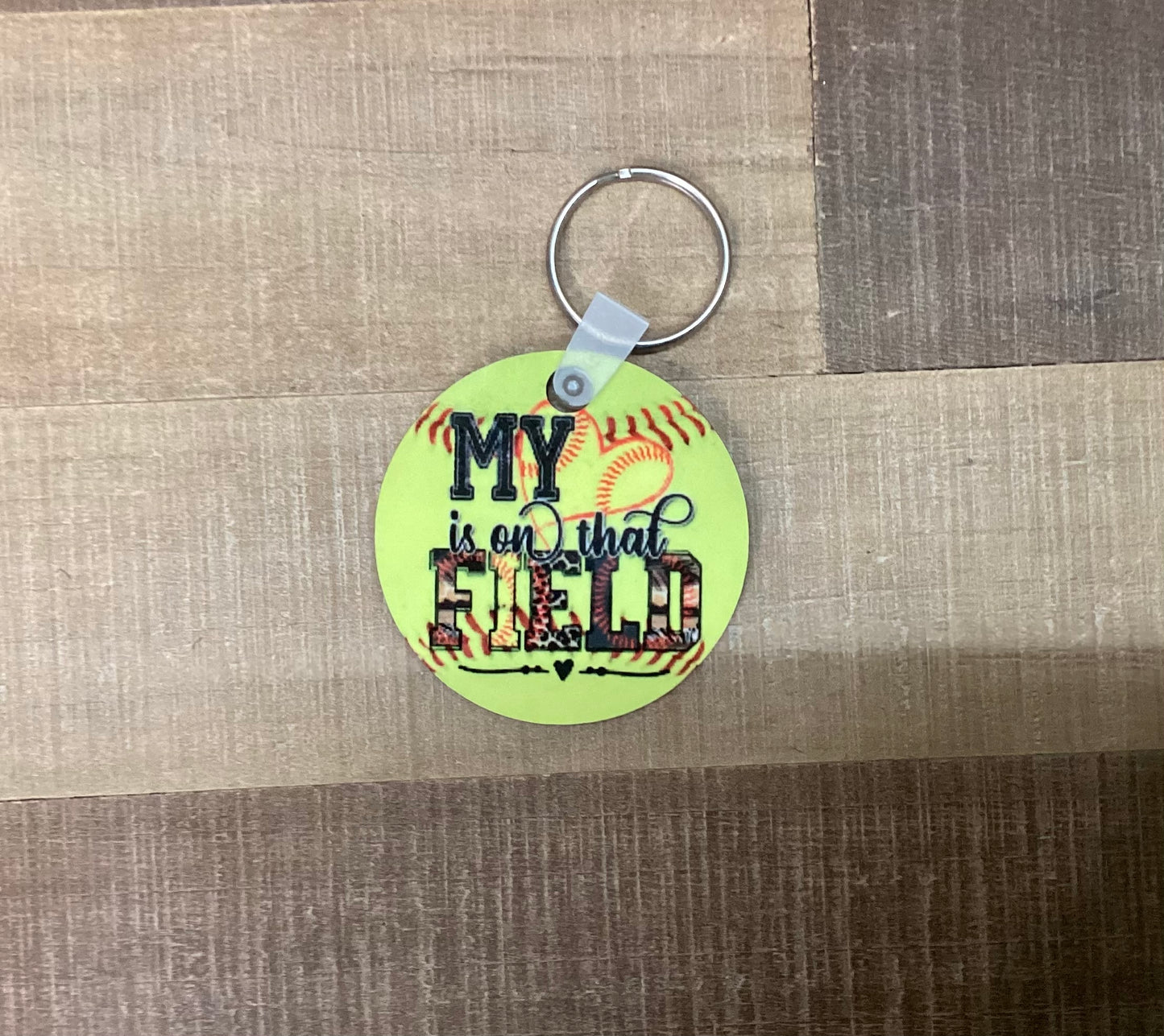 Keychains - Sublimated Softball