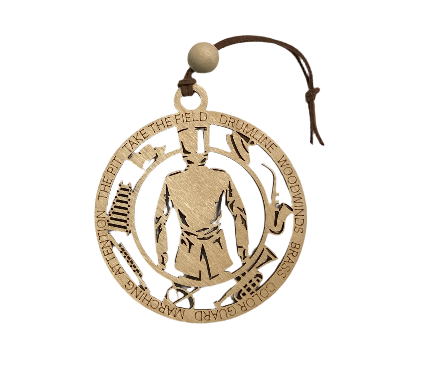 Wood 1 Layer Ornament - Band