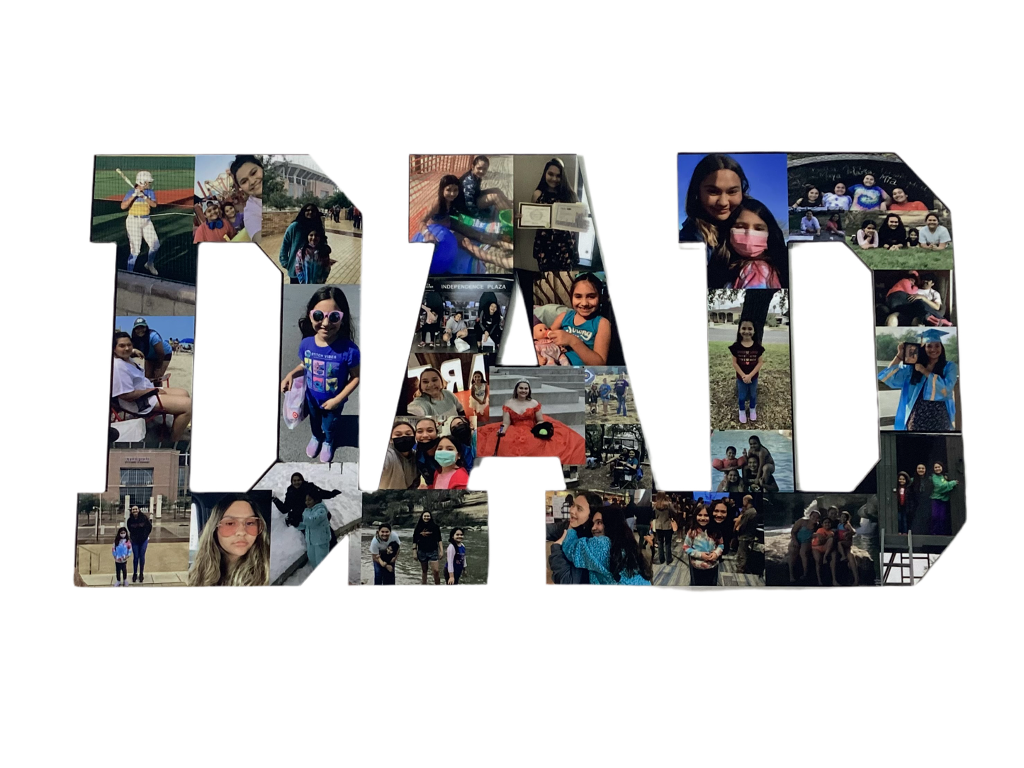 Sublimated Photos - Dad Shape (sample)