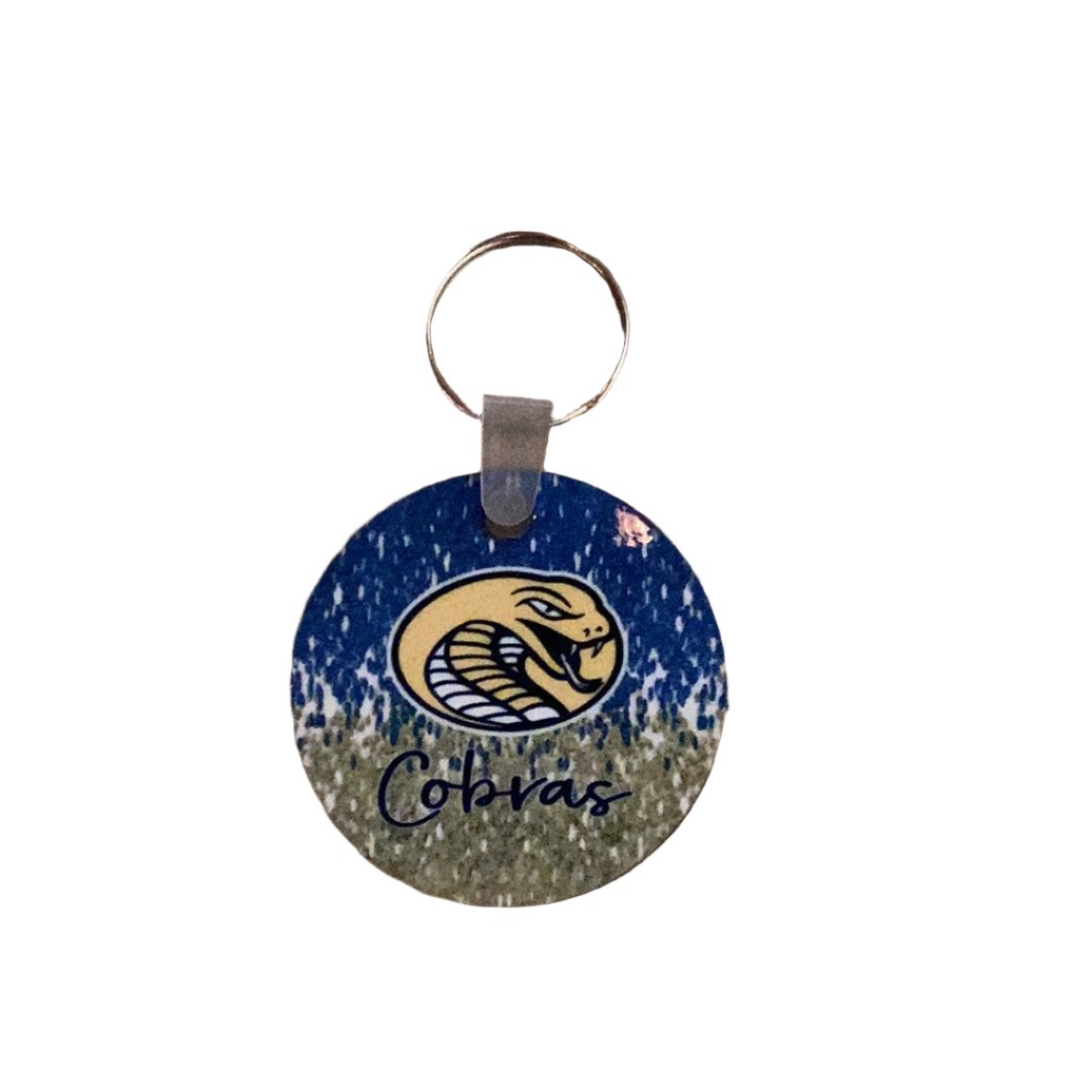 Sublimated Keychain - Cathey Cobras ombré