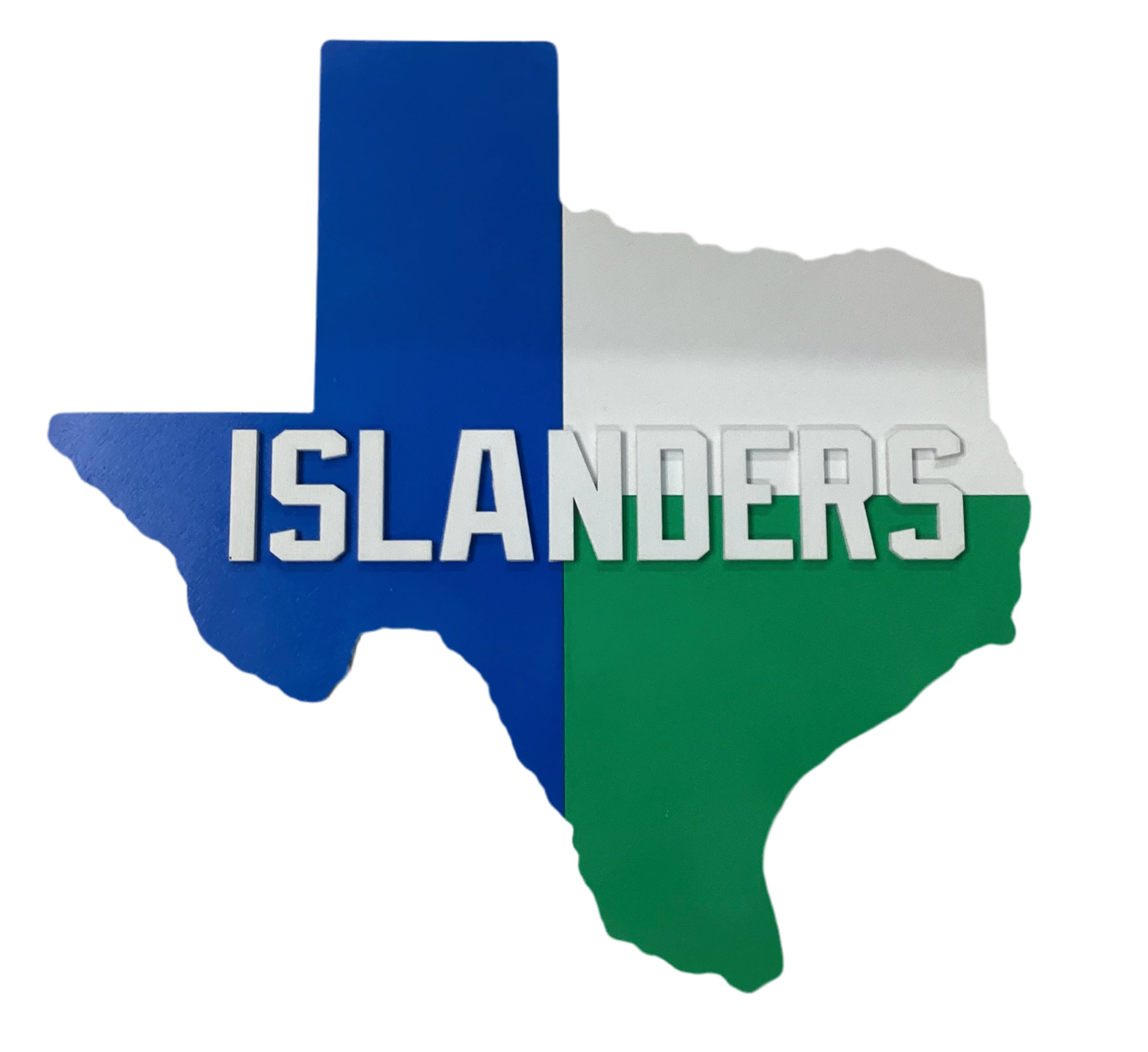 Texas Map Sign - Islanders