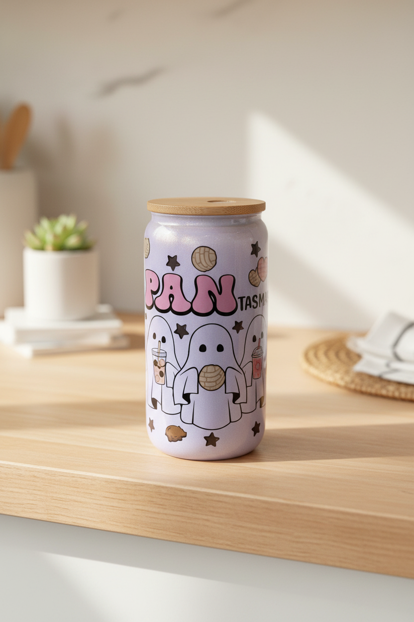 16 oz Glitter Cup - Pantasmas