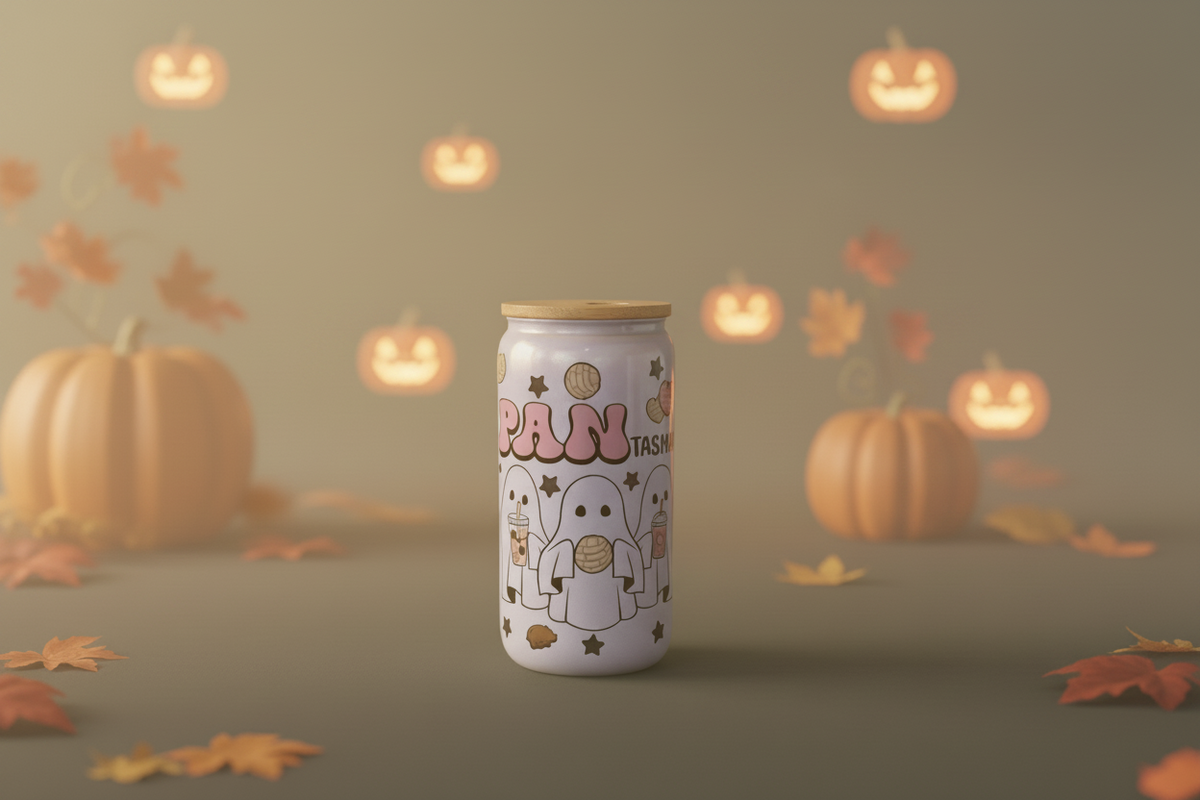 16 oz Glitter Cup - Pantasmas