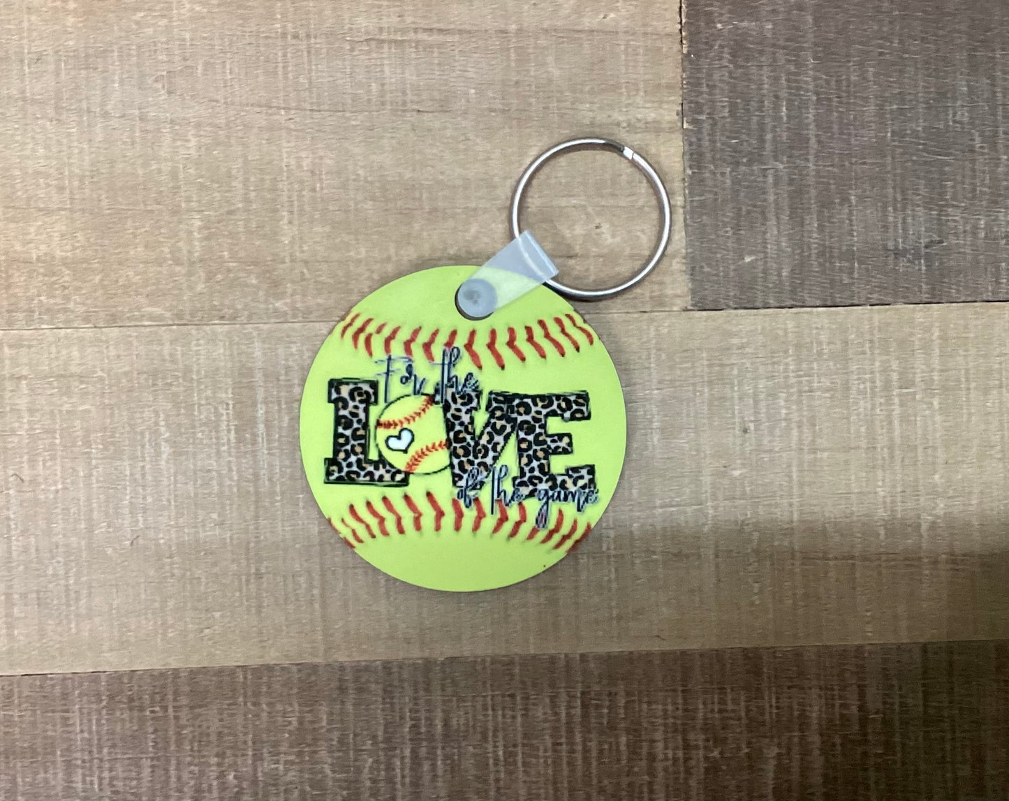 Keychains - Sublimated Softball