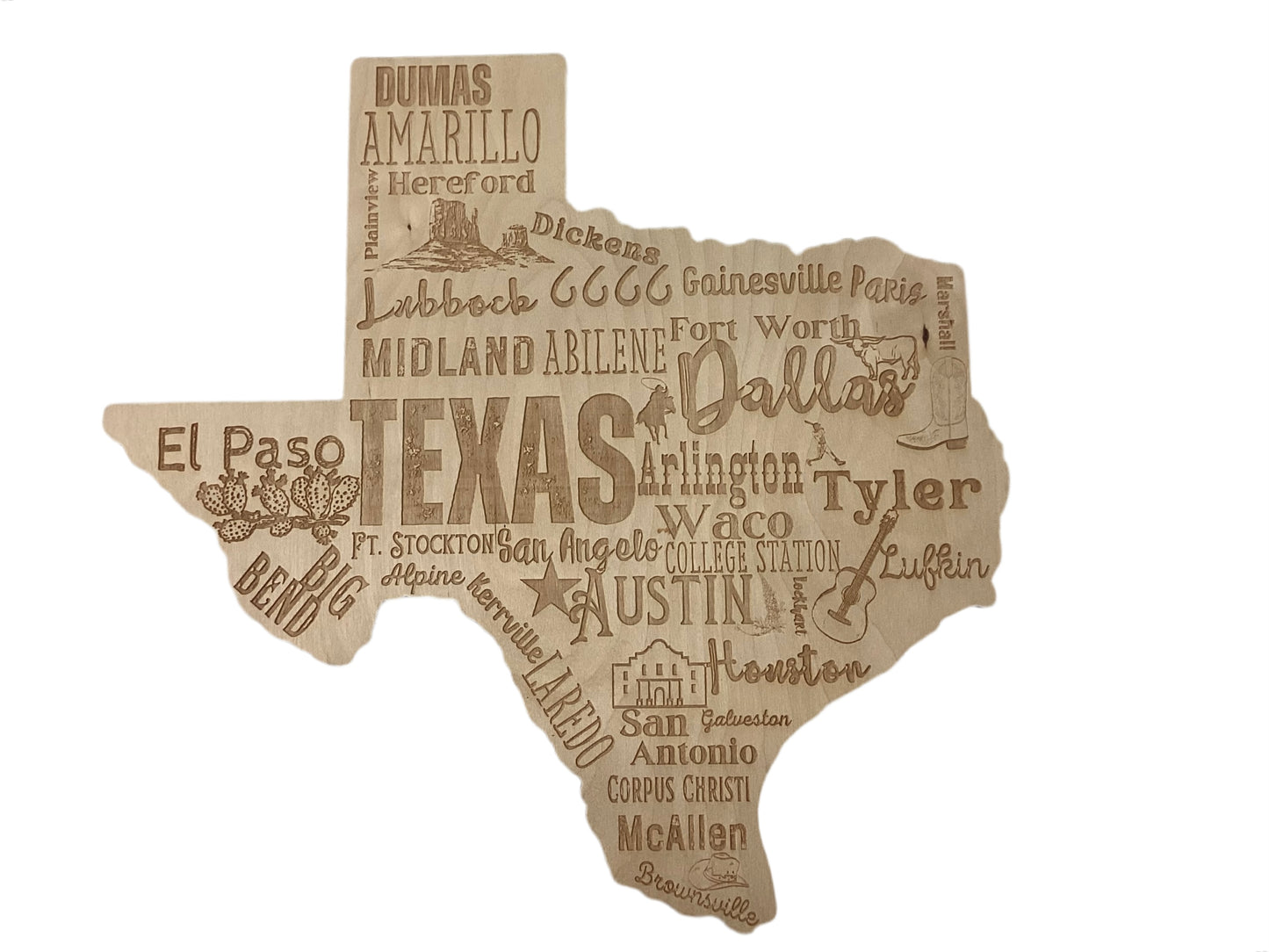 Texas map cities