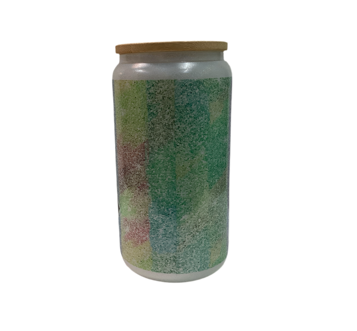 16 oz Glitter Glass Cup - Teacher with Sunflower