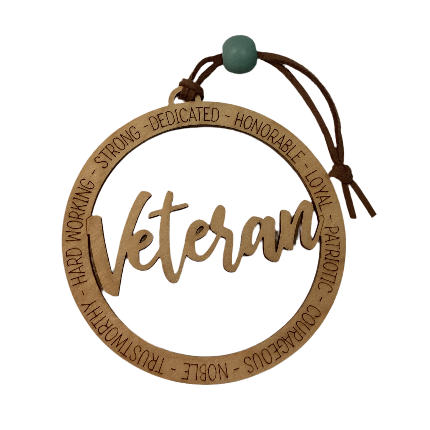 Wood 1 layer Ornament - Veteran