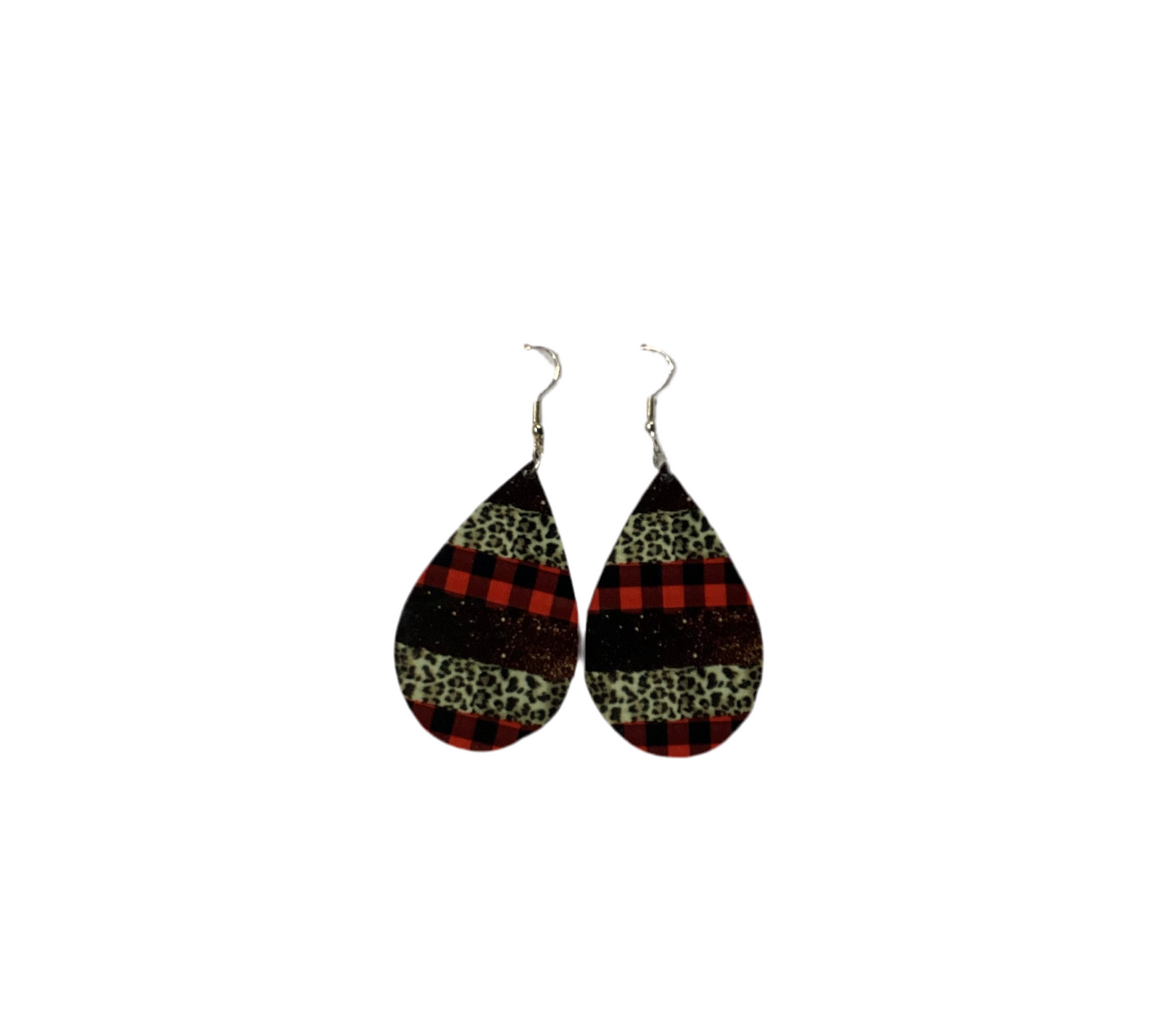 Large Teardrop Sublimated Fashion Earrings- Various designs