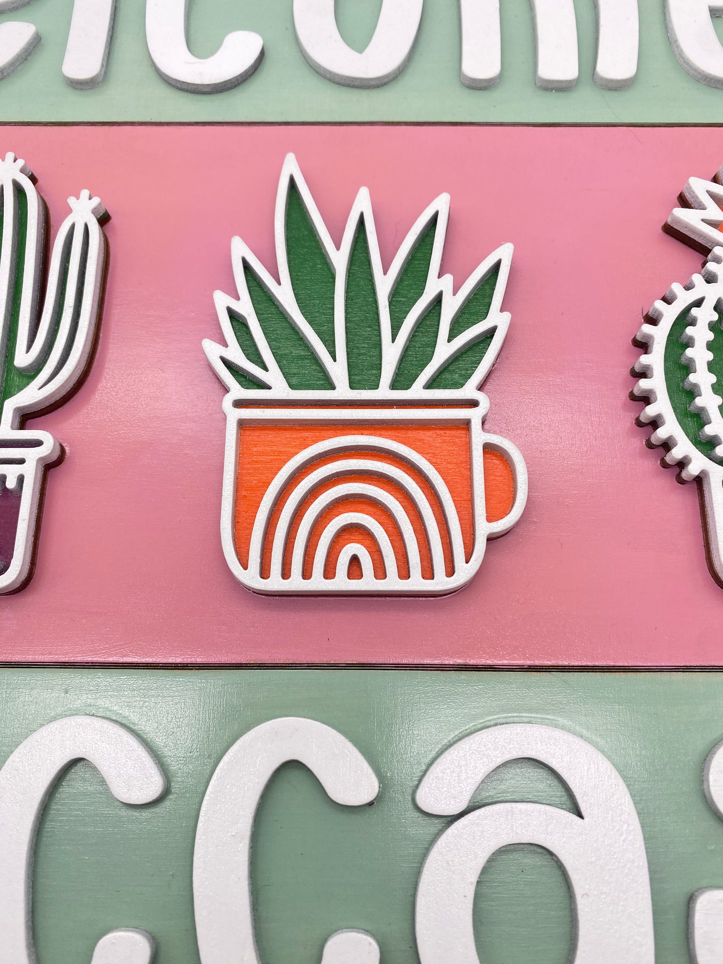 16" Welcome Succas Door Hanger