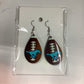 Medium Sublimated Earrings - Memorial Mustangs