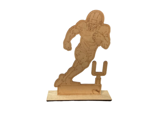 Football standing plaque - O