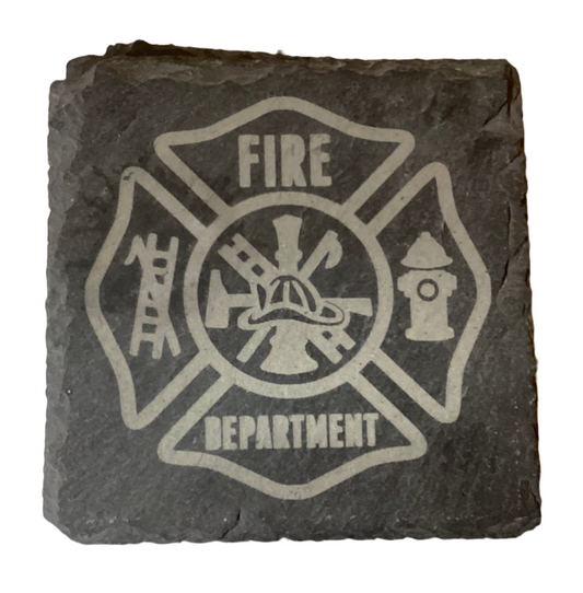Coasters - Slate - Fire Department