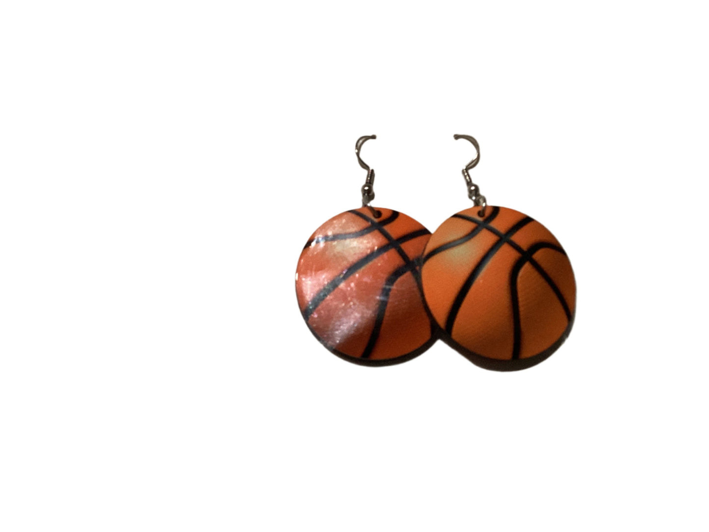 Round sublimated earrings - Basketball