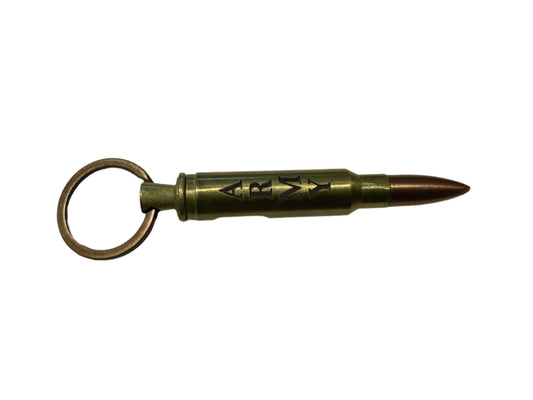 Keychain - Bullet - Bronze - Army