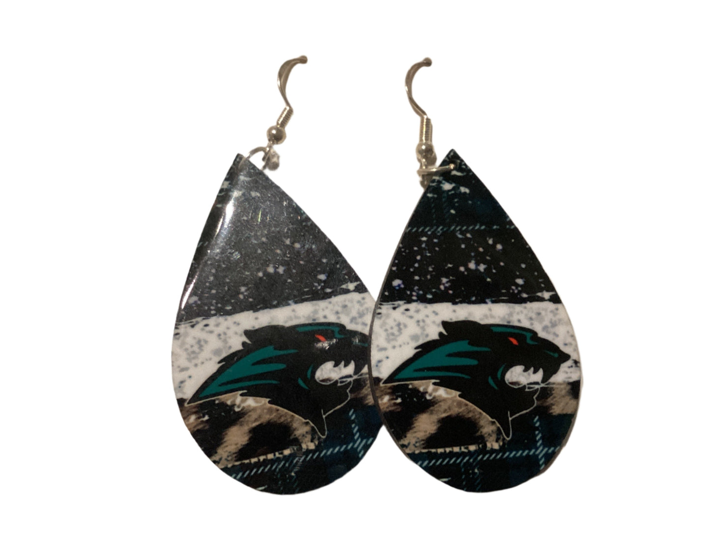 Large Sublimated Teardrop Earrings - Psja Memorial