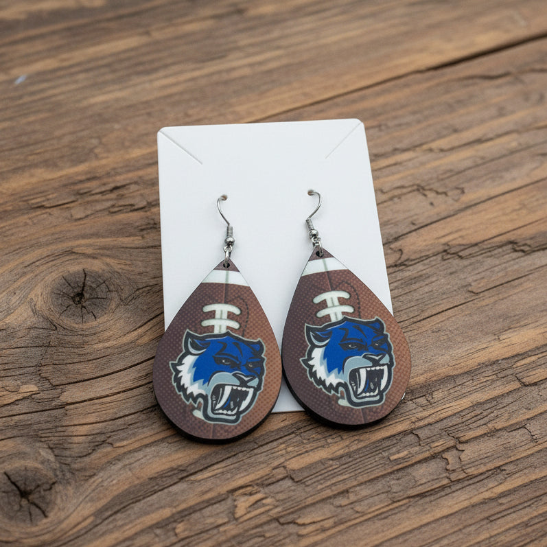 Earrings - Teardrop - Edinburg Vela Football