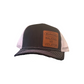 Leather Patch Trucker Hat- O