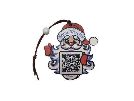 Sublimated wood ornament Santa Tracker