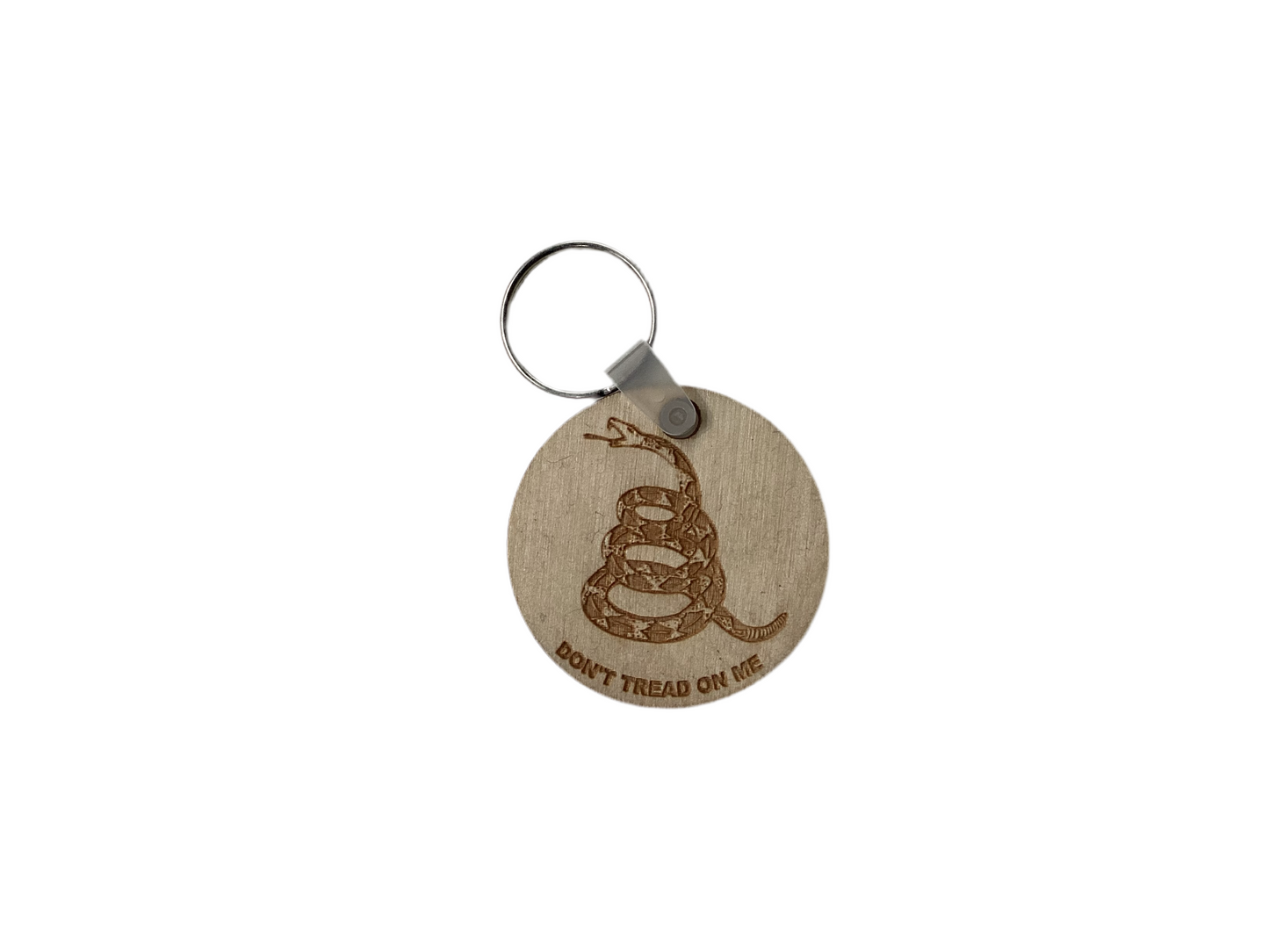 Keychain- Wood - Don’t Tread On Me