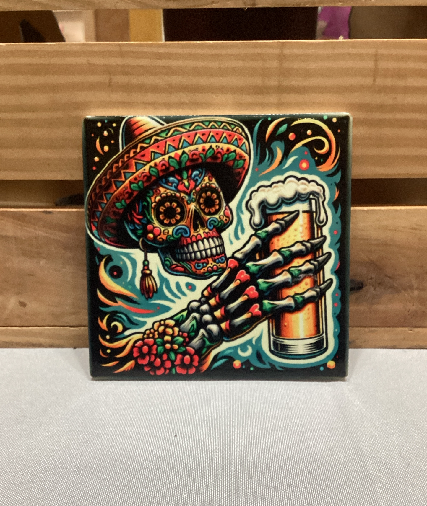 Coasters - Sublimated Tile - Dia De Los Muertos