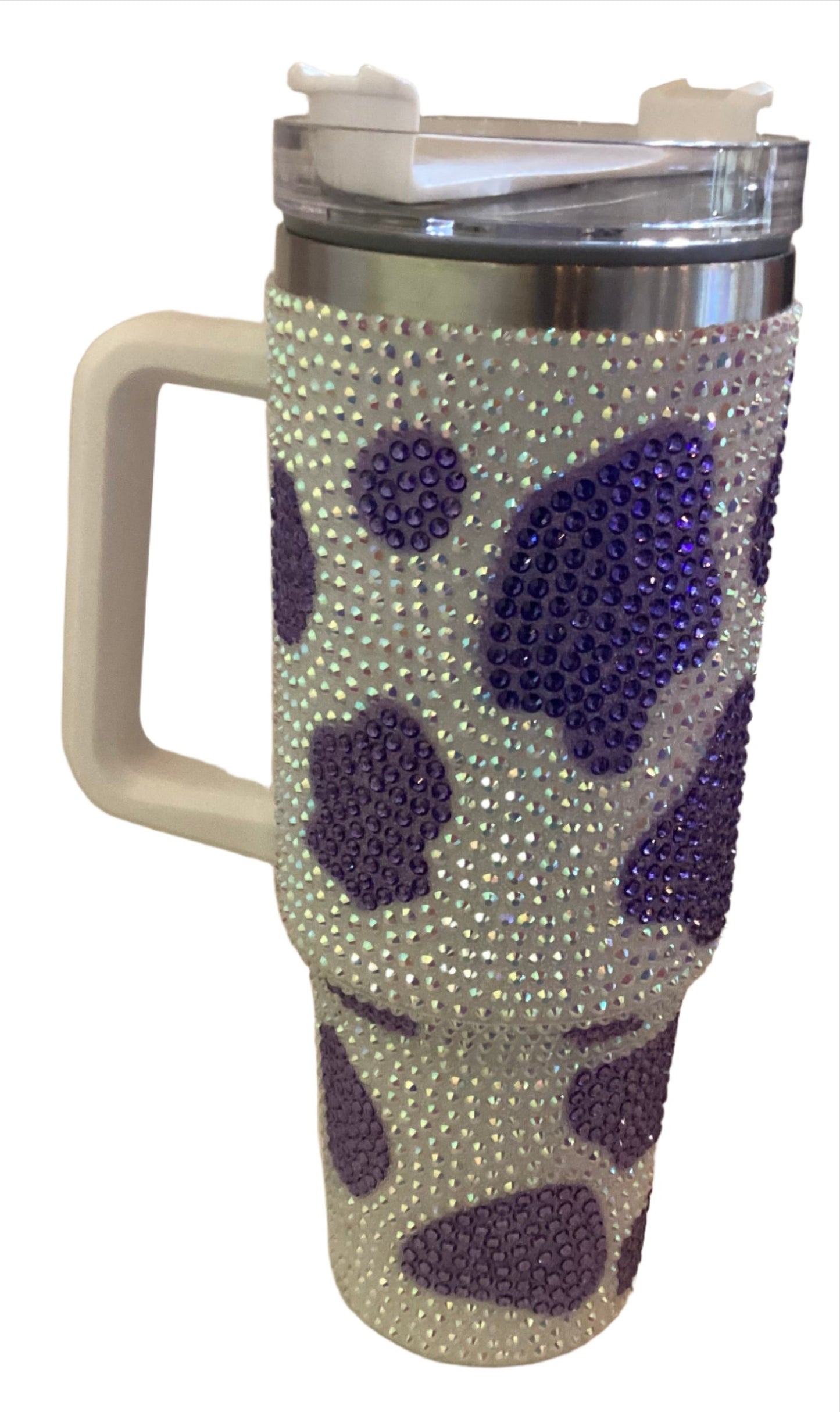 40 oz Cup - Bling Cow Print