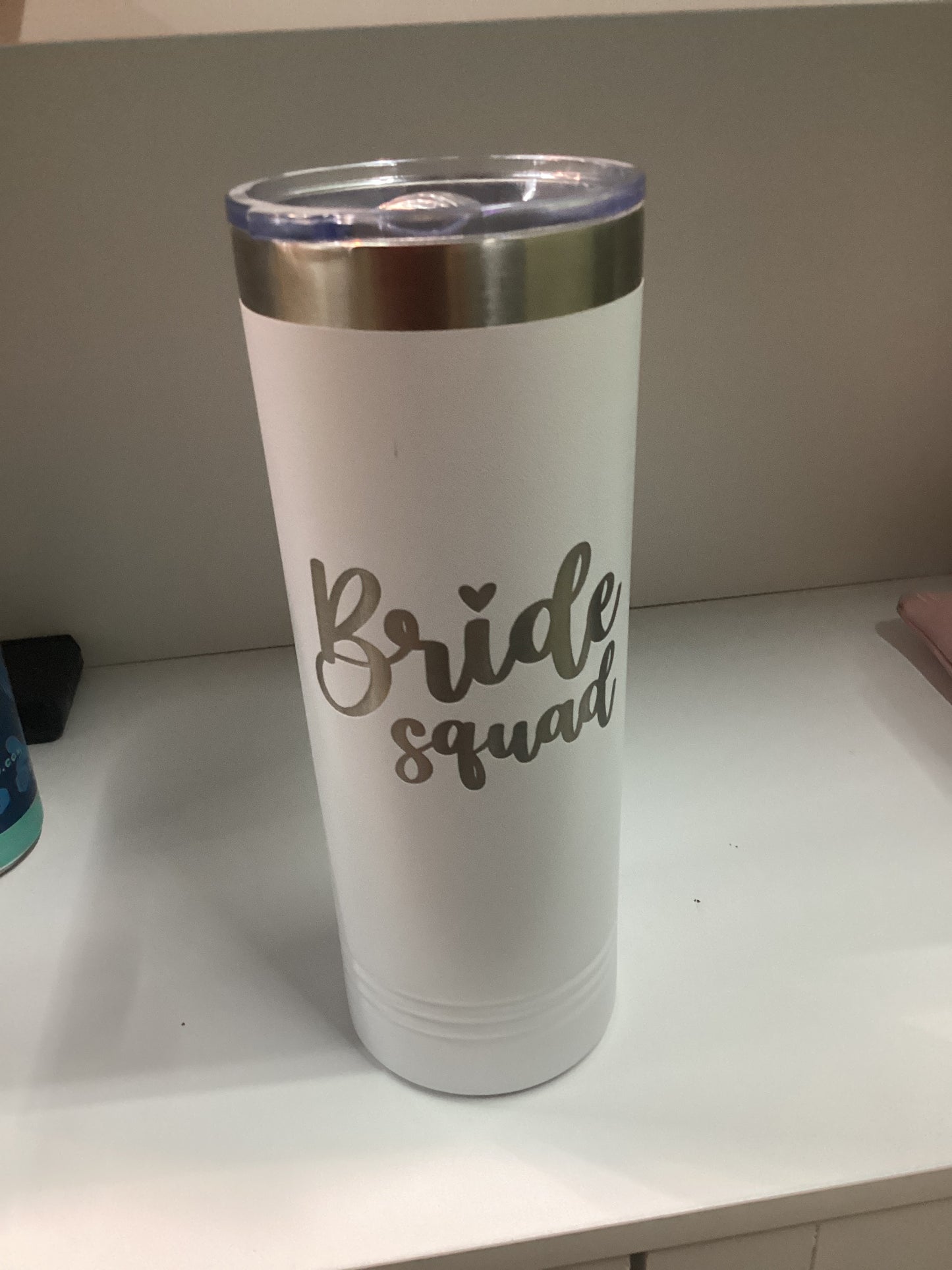 Bride squad skinny tumbler