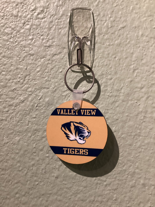 Sublimated Keychain Valley View Tiger