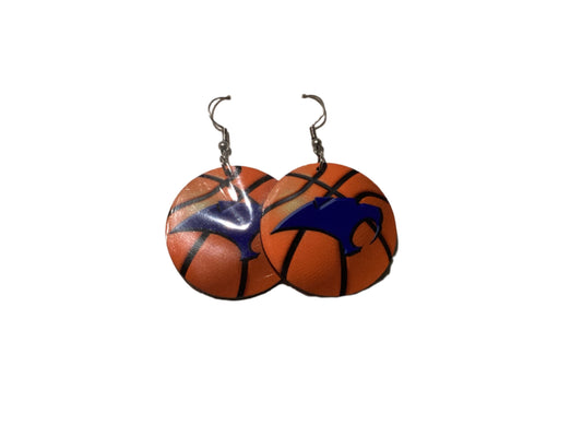 Round sublimated earrings - Basketball - Vela