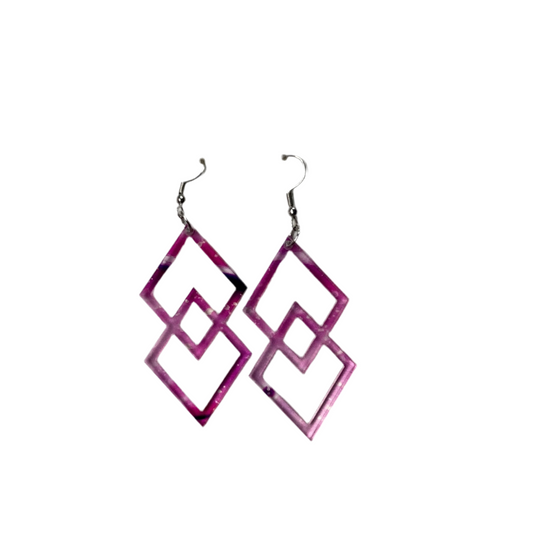 Fashion acrylic earrings - assorted designs