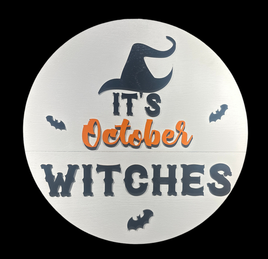 Door Hanger - It’s October Witches