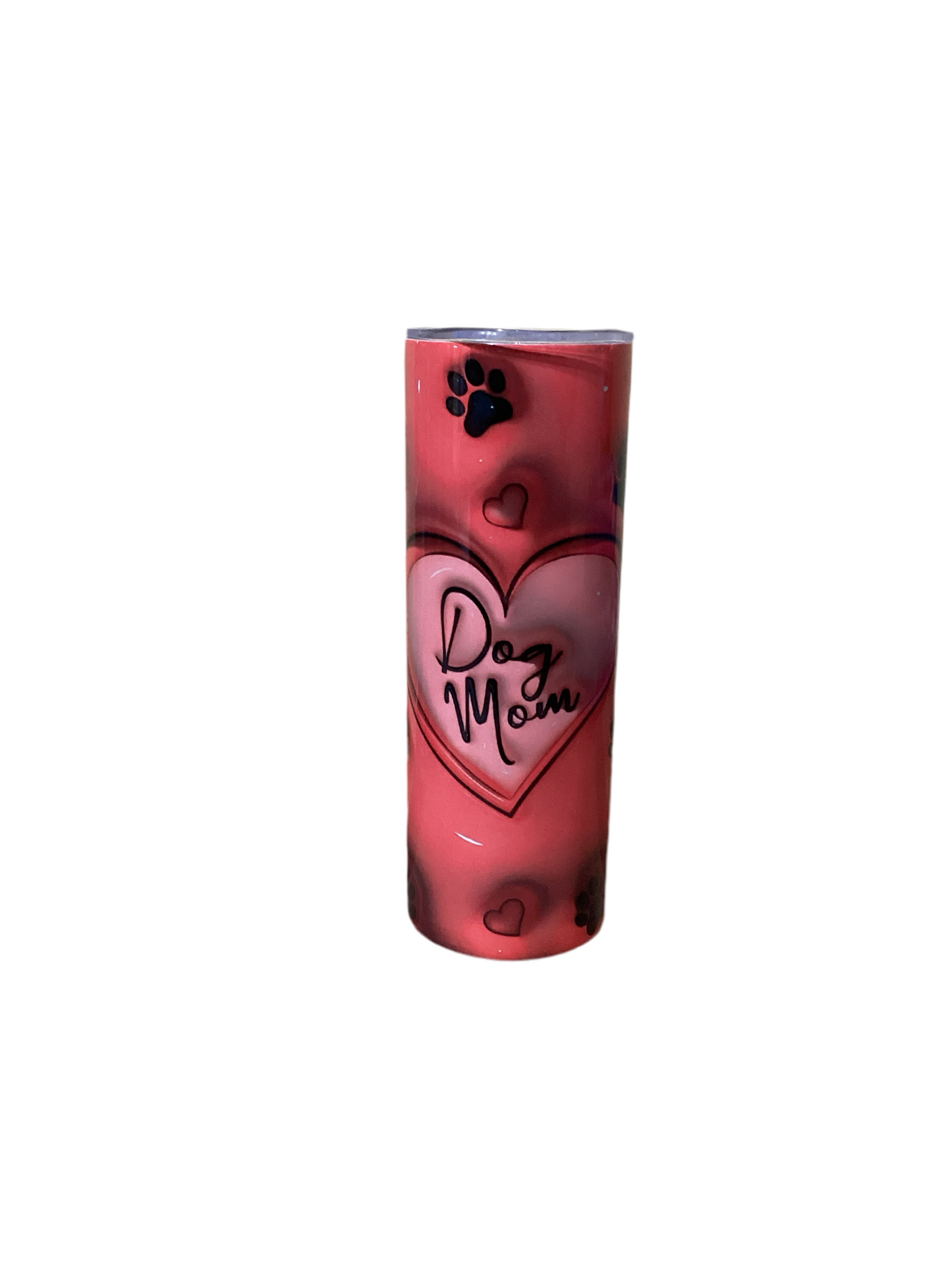 20 oz Tumbler - Dog Mom Red Heart