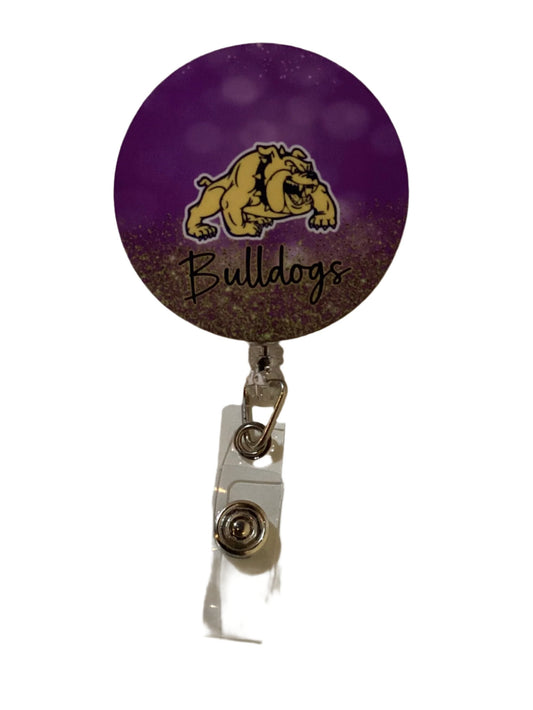 Badge reel bulldogs