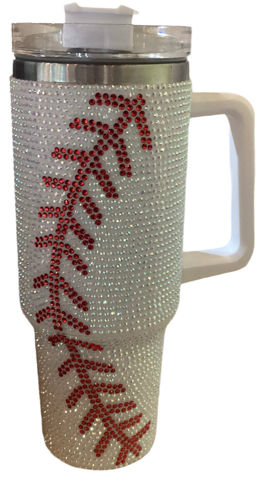 40 oz Cup - Bling Baseball