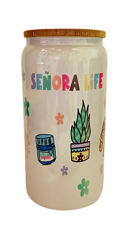 16 oz Glitter Cup - Senora Life