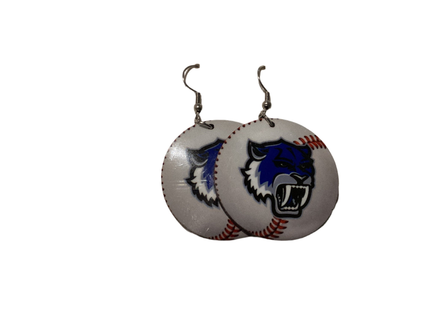 Round Sublimated Baseball Earrings - Vela