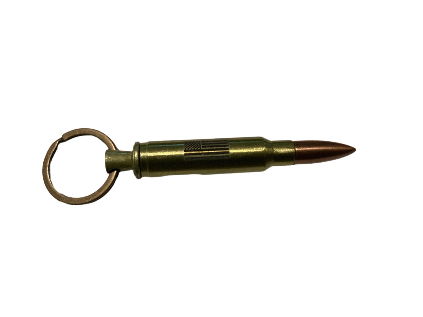 Keychain - Bullet - Bronze - Flag