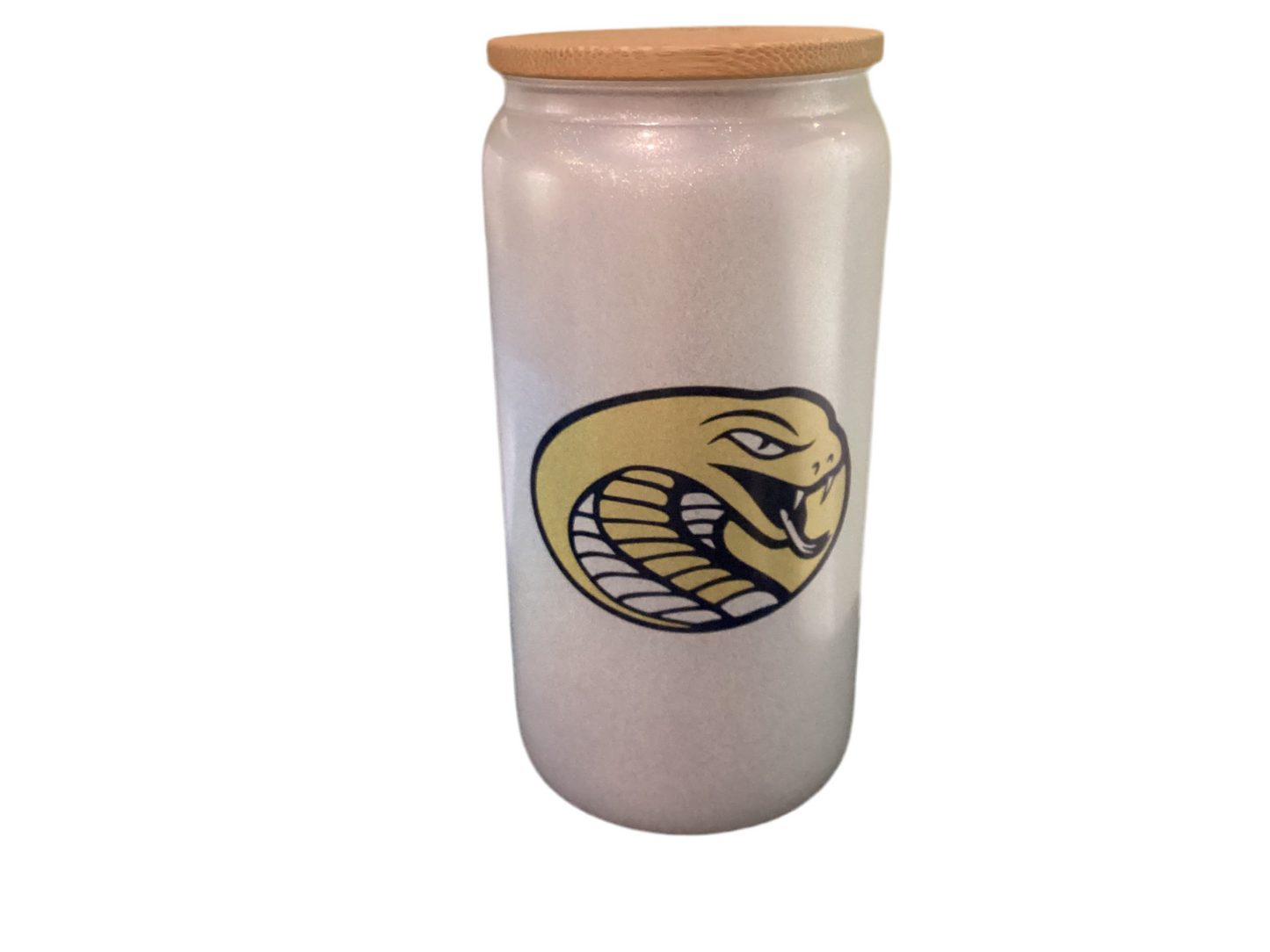 16 oz Glitter Cup - Cobras