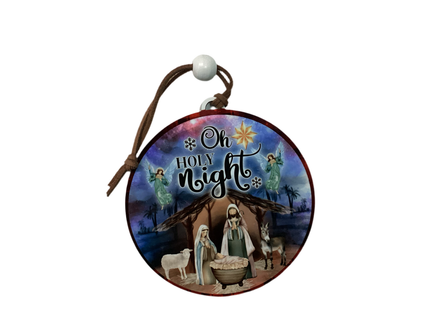 Sublimated Ornament - Oh Holy Night